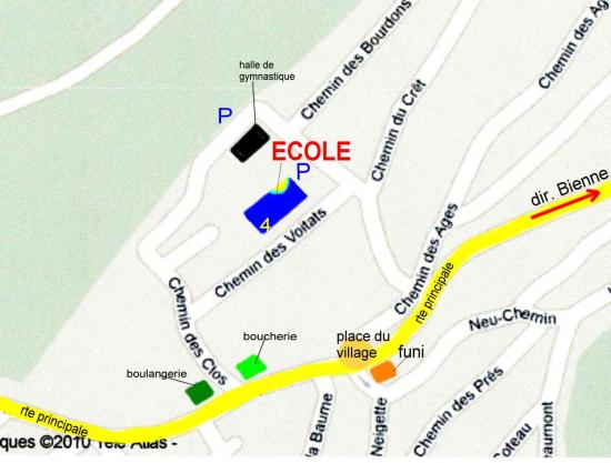 plan ecole evilard