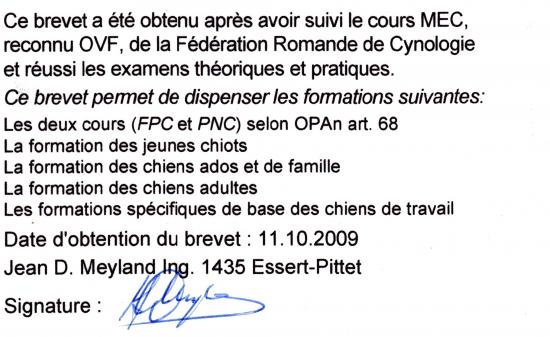 Brevet MEC